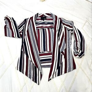 Women's Light Weight Striped Blazer size-Lg